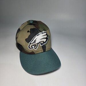 Camo Philidelphia Eagles NFL Football Hat One Size Adjustable Strap 6‎ Panel